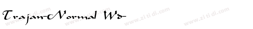 Trajan-Normal Wd字体转换